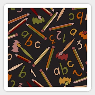 Back to school fall halloween tones Sticker